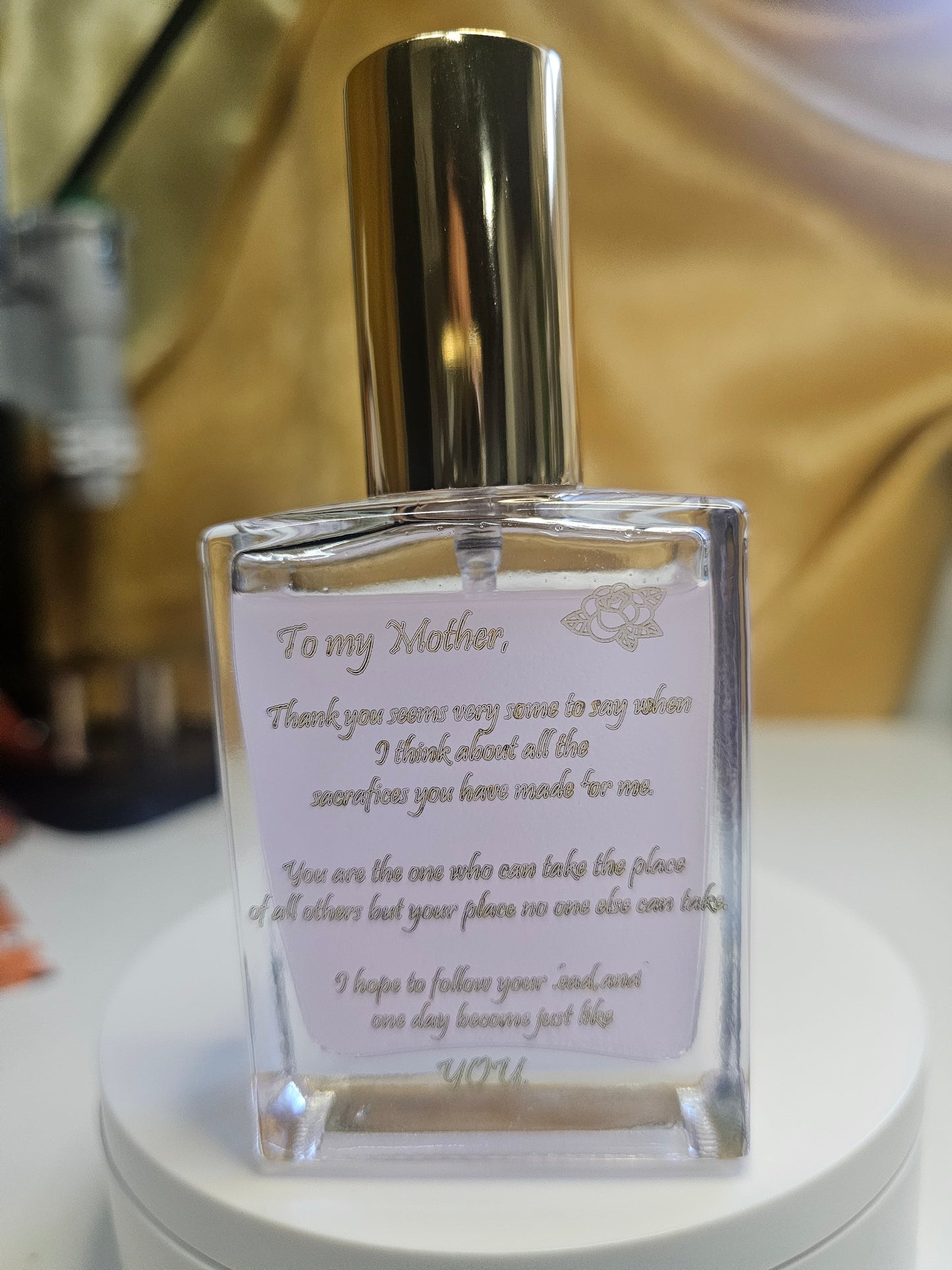 To my mother, custom engraved